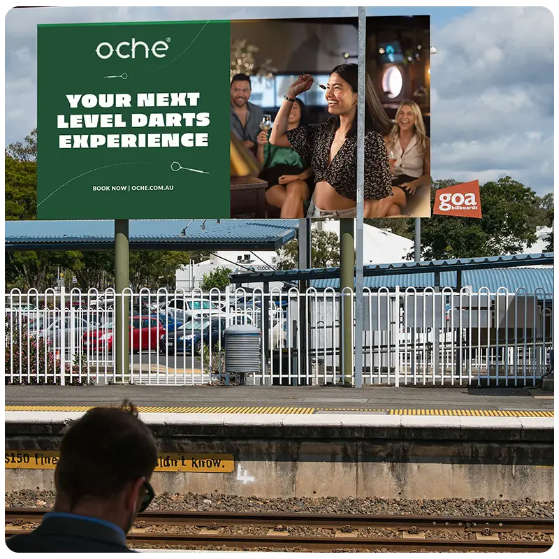 OOH advertising format capturing audience attention in regional Queensland