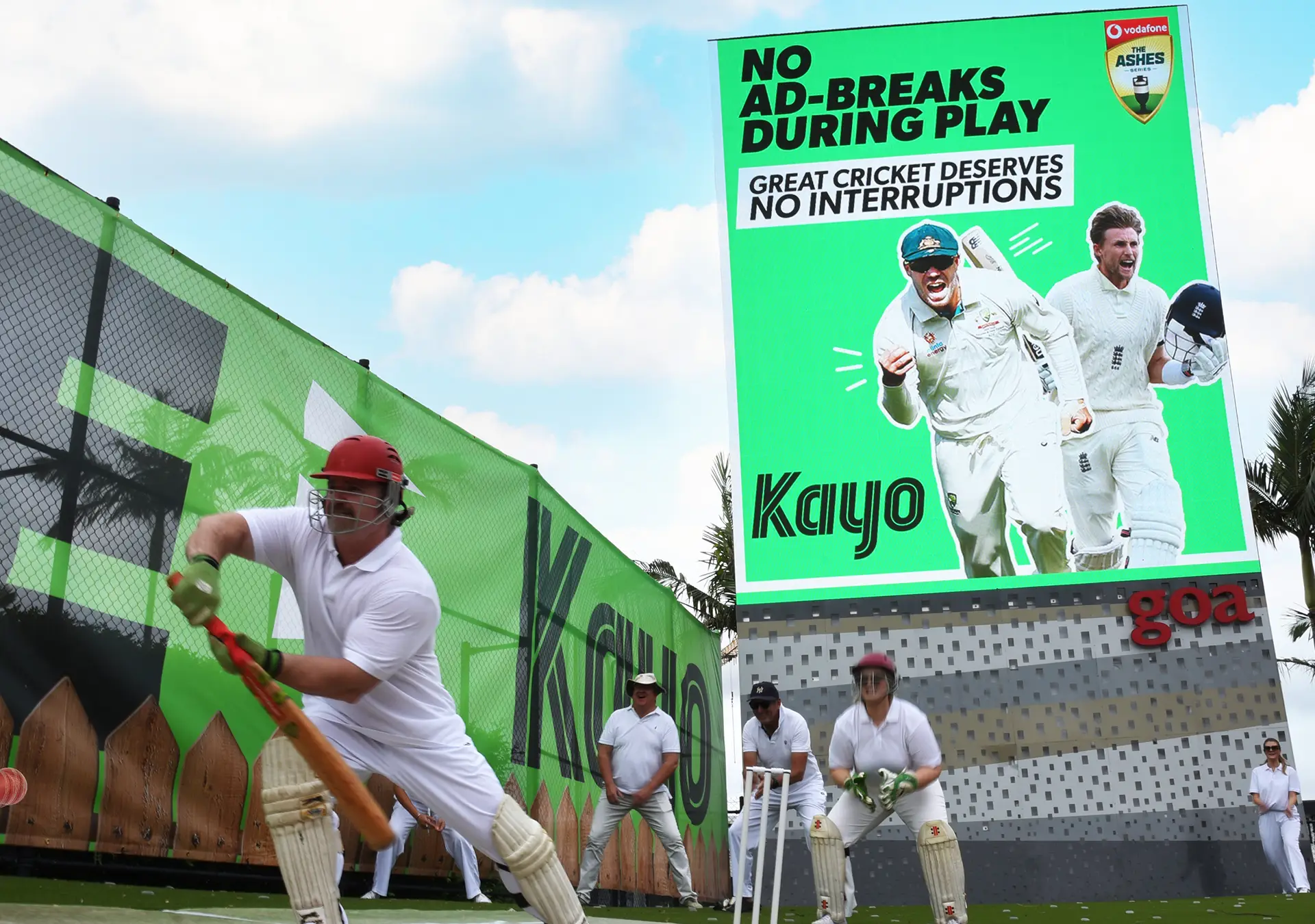 Digital billboard along a major Queensland road promoting local business